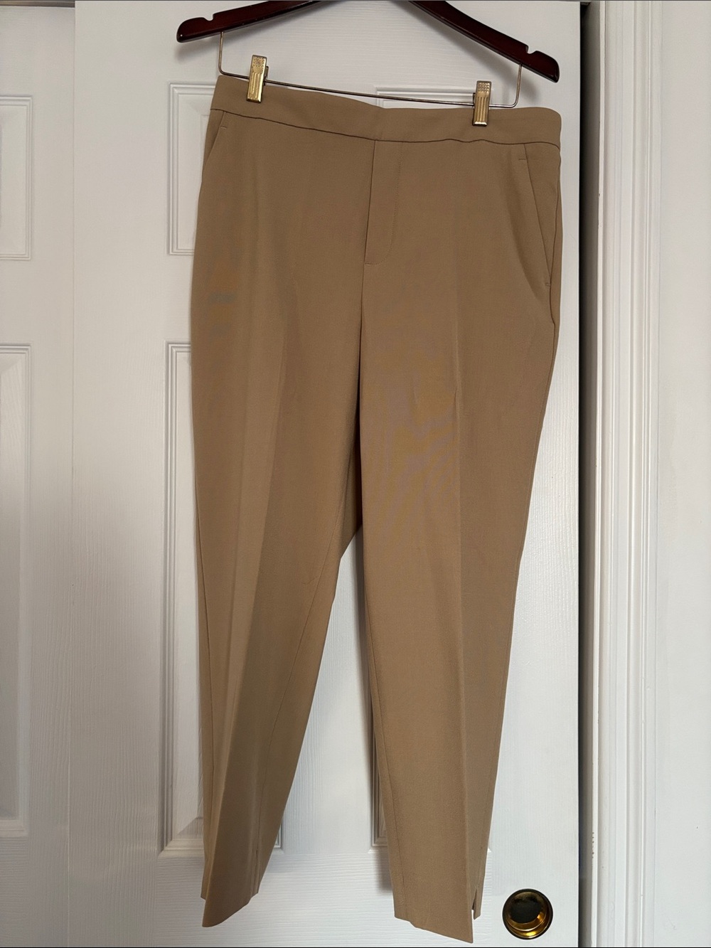 Banana Republic Tan Hayden Petite Pants Sz12P NWT